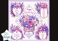 Pastel Floral Birthday Topper – Elegant Embossed Card Front