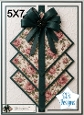 Elegant 5x7 Green Ribbon Floral Panel Card Front – Youre Special