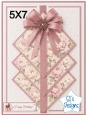 Elegant 5x7 Mauve Peony Diamond Panel Card Front – Happy Birthday