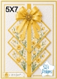 Elegant 5x7 Yellow Daffodil Diamond Panel Card Front – Youre Special