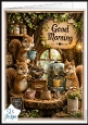 Woodland Coffee Bar Squirrels Good Morning Topper