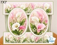 Elegant 7x7 Calla Lily Floral Card Topper for Handmade Crafts