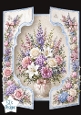 Elegant Vintage Floral Vase Topper in Soft Pastels