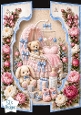 Sweet Baby Girl Nursery Topper with Pastel Toys