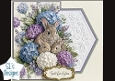 Cute Rabbits Floral Topper with Hydrangeas