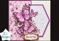 Lavender & Magenta Butterfly Floral Topper