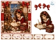 Vintage Christmas Dear Santa Letter Writing – Cozy Holiday Child Illustration