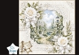 White Rose Garden Gazebo Card Topper – Lace Frame & Satin Bows