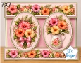 Elegant 7x7 Hibiscus & Plumeria Floral Card Topper for Handmade Crafts