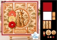 Adorable Giraffe Mother & Baby 7x7 Card Kit with Decoupage, Lace Medallion, Floral Toppers & Sentiments