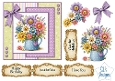 Happy Smiling Flowers Card Kit – Colourful Floral Jug, Decoupage & Sentiments