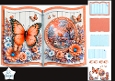 Autumn Orange Butterfly Riverside Book-Style Card Kit