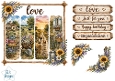 Rustic Countryside Floral Panel Card Topper