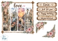 Romantic Venice Sunset Panel Card Topper