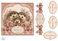 Cute Hedgehog Floral Panel Card Topper