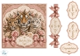 Luxury Big Cats Floral Panel Card Topper