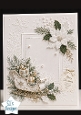 Elegant Christmas Sleigh Embossed Holiday Card Topper
