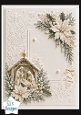 Nativity Scene Embossed Christmas Card Topper