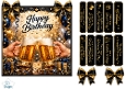 Golden Beer Celebration Birthday Card Topper