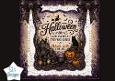 Wicked Witch Moonlight Halloween Card Topper