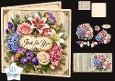 Elegant Floral Just for You Rustic Card Topper