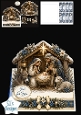 Blue & Gold Nativity Just for You Christmas Topper