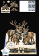 Blue & Gold Deer Family Just for You Winter Topper