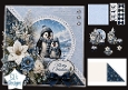 Blue & Cream Penguins Merry Christmas Winter Topper