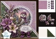 Purple Winter Owl Merry Christmas Festive Topper