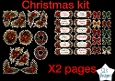 Christmas Magic – Festive Florals & Holiday Labels Card Kit