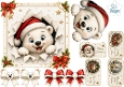 Polar Bear Christmas Peek‑Through – Festive Tags & Holiday Elements Card Kit