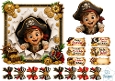Pirate Birthday Adventure – Peek‑Through Treasure & Party Tags Card Kit