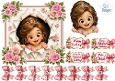 Princess Birthday Magic – Floral Peek‑Through & Party Tags Card Kit