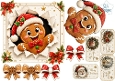 Gingerbread Christmas Peek‑Through – Festive Tags & Holiday Elements Card Kit