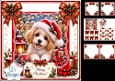 Festive Puppy Christmas Card Kit – Cute Santa Dog & Holiday Elements