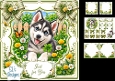Husky Meadow Greetings – Just for You Floral Puppy Card Kit