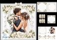 Just Married Wedding Couple Card Kit – Ivory Roses & Lace Elegance