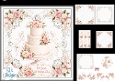 Pink Wedding Cake Card Kit – On Your Wedding Day Roses & Lace