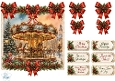 Vintage Christmas Carousel Topper