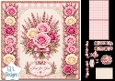 Pink & Cream Rose Floral Topper – Elegant Bouquet with Just for You Label