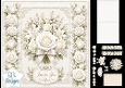 White Rose & Lily Floral Topper – Elegant Bouquet with Just for You Label
