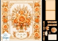 Orange Rose & Lily Floral Topper – Warm Elegant Bouquet with Just for You Label