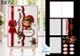 Cute Elf 5x7 Christmas Card Kit with Embossed Panels & Festive Toppers
