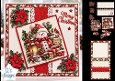 Snowman Lantern & Cardinal Christmas Card Topper