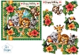 Jungle Animals Birthday Card Topper