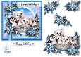 Arctic Animals Birthday Card Topper