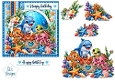Underwater Friends Birthday Card Topper