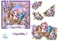 Fairy & Unicorn Fantasy Birthday Card Topper