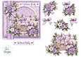Purple Welcome Baby Card Topper