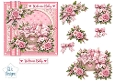 Pink Welcome Baby Card Topper